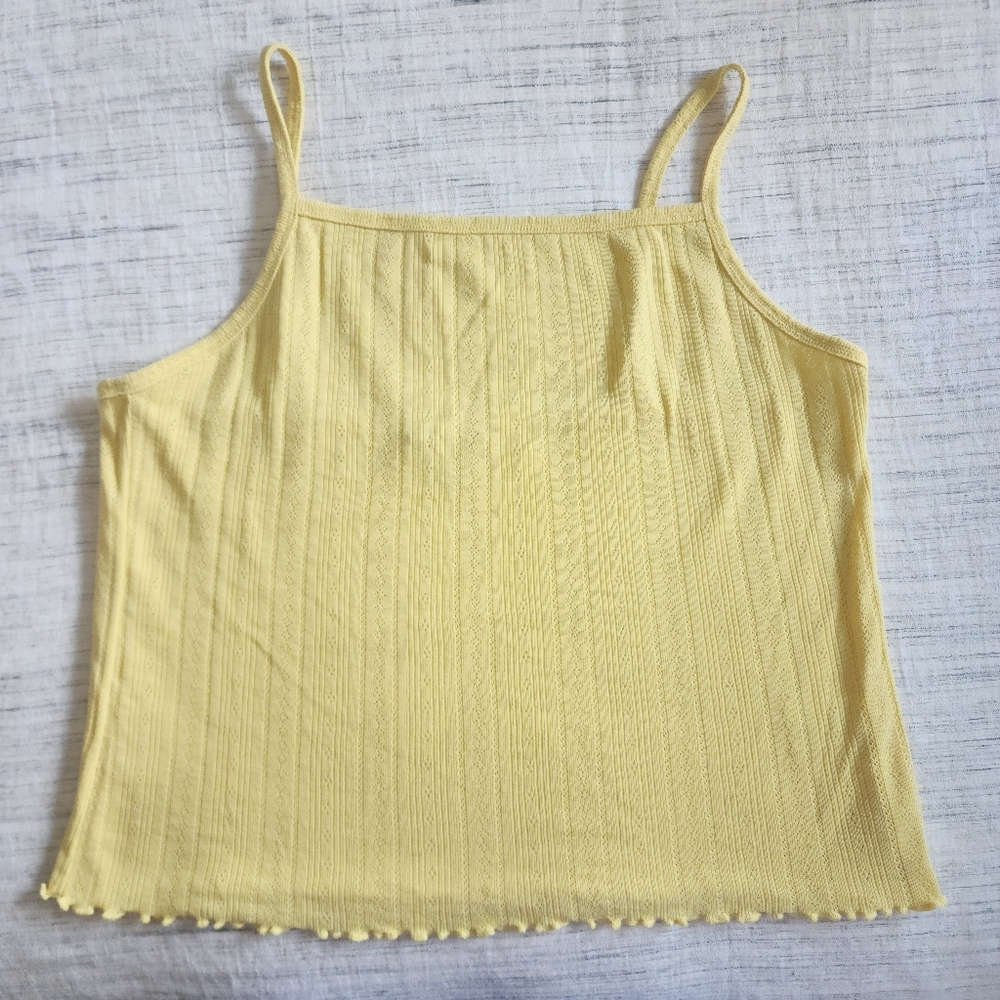 Yellow Women's Spaghetti Strap Top